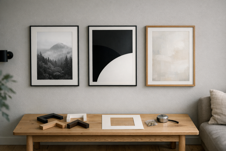 Den ramme, der får plakaten til at se dyr ud: min enkle metode til størrelse, farve og profil