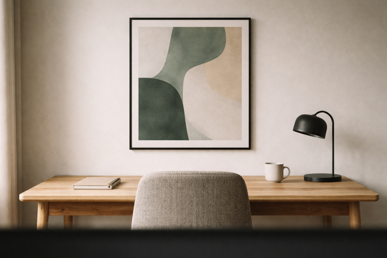 Din Zoom-baggrund må gerne være pæn (uden at stjæle opmærksomheden): sådan vælger du vægkunst til hjemmekontoret