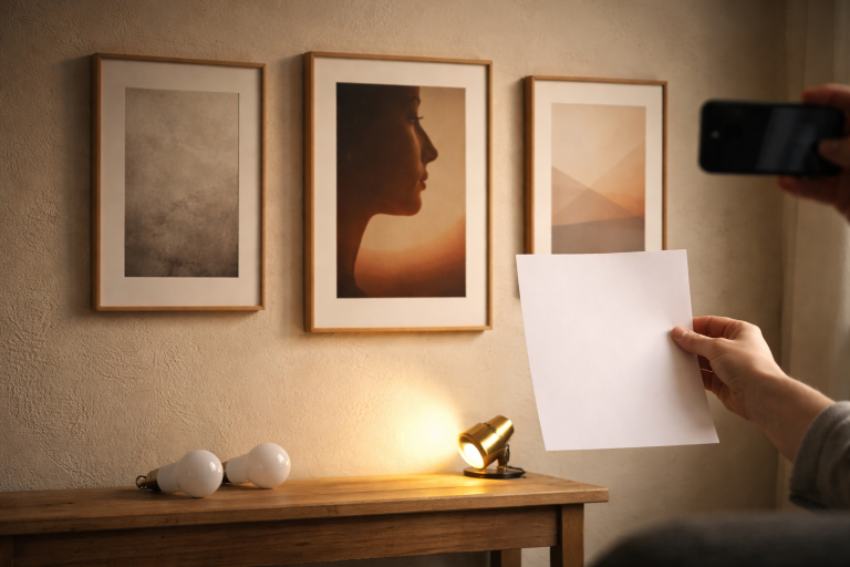 Dine plakater er ikke grå. Det er lyset der snyder: CRI og Kelvin gjort enkelt