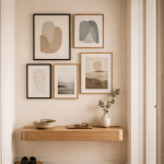 Entrévæggen på nært hold: sådan får du dekoration til at føles rolig i en smal gang