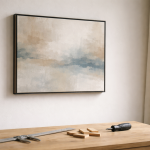 Giv dit lærred ro på væggen: min mål-sikre guide til svæveramme og indramning