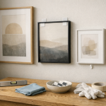 Hæng billeder op uden huller: min vægtype-guide til strips, klæbesøm og kloge kompromiser