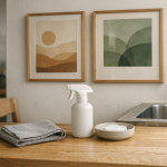 Kunst i køkkenet uden fedtfingre: placering, rammer og en rengøringsrutine på 2 minutter