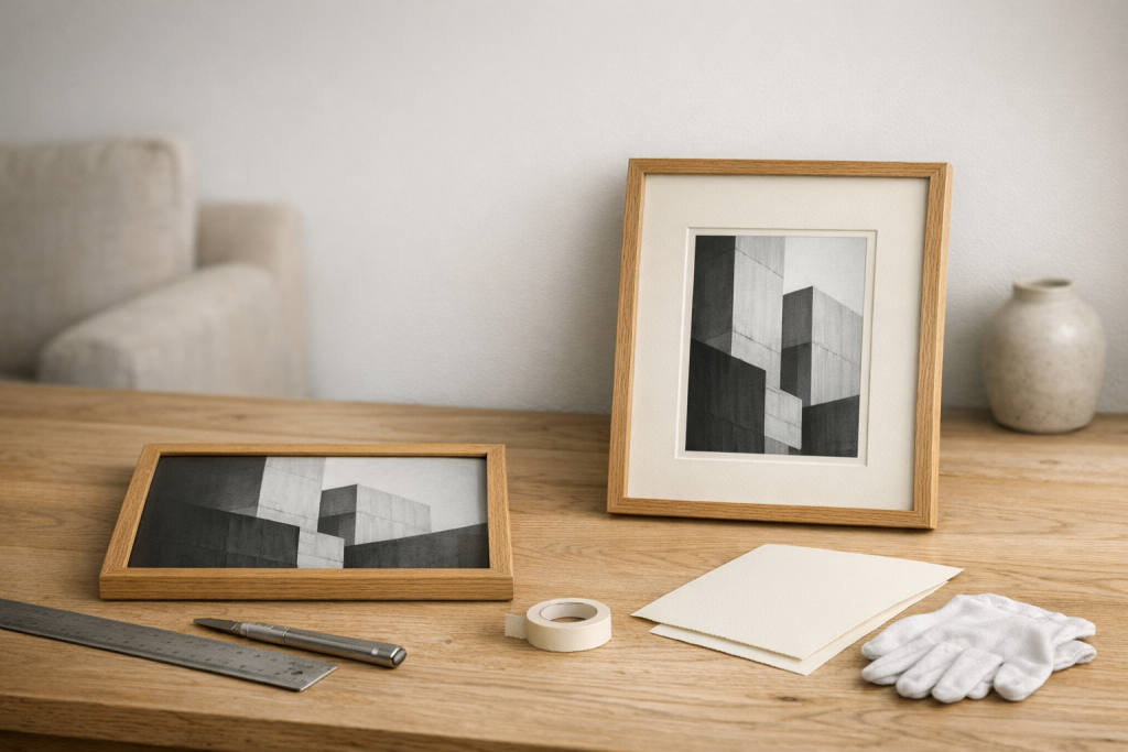 Passepartout uden gætterier: mine mål, der får plakaten til at falde til ro