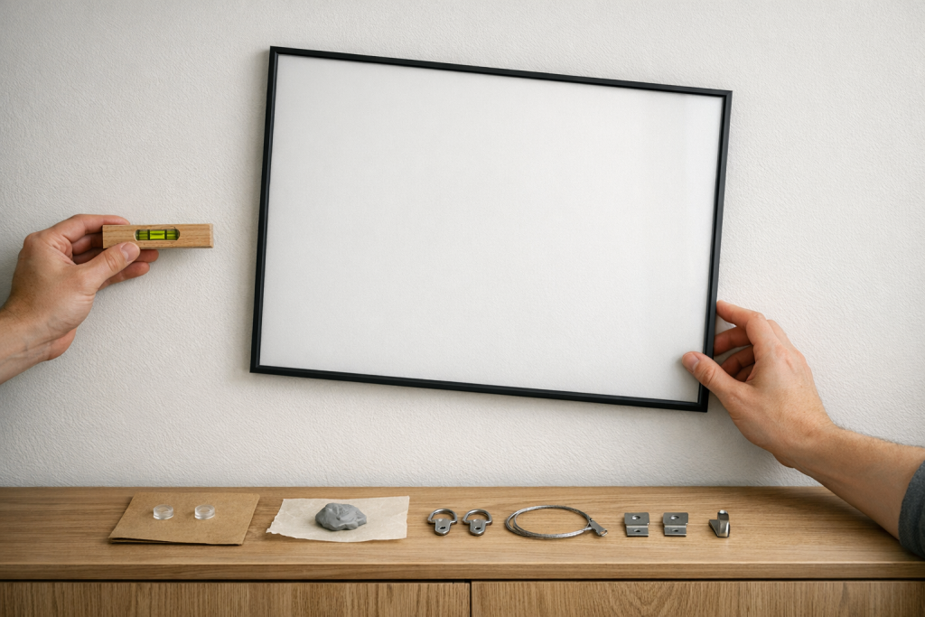 Stop den langsomme drejning: sådan får du billeder til at hænge lige (og blive der)