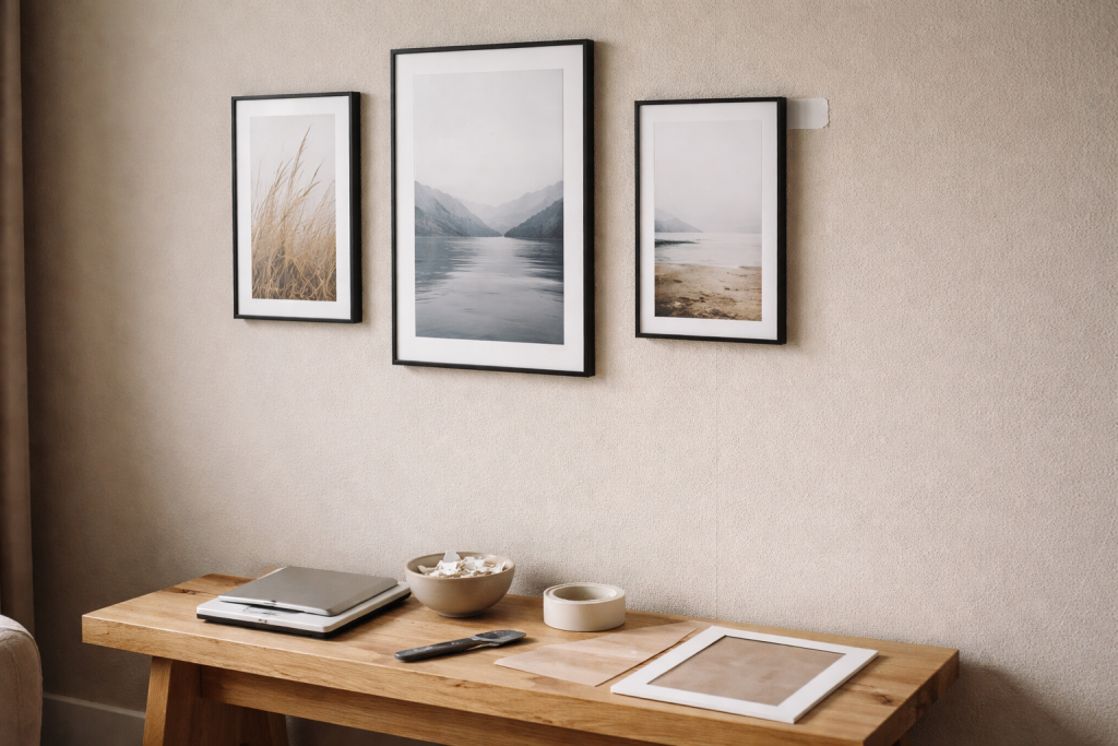 Tapet, lejebolig og billeder: min ærlige no-hole guide (så du slipper for flossede kanter)