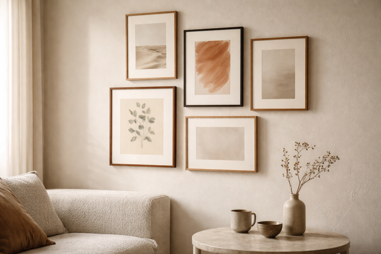 Væggen må gerne være varm: sådan bruger du mørke trærammer uden at miste det nordiske lette