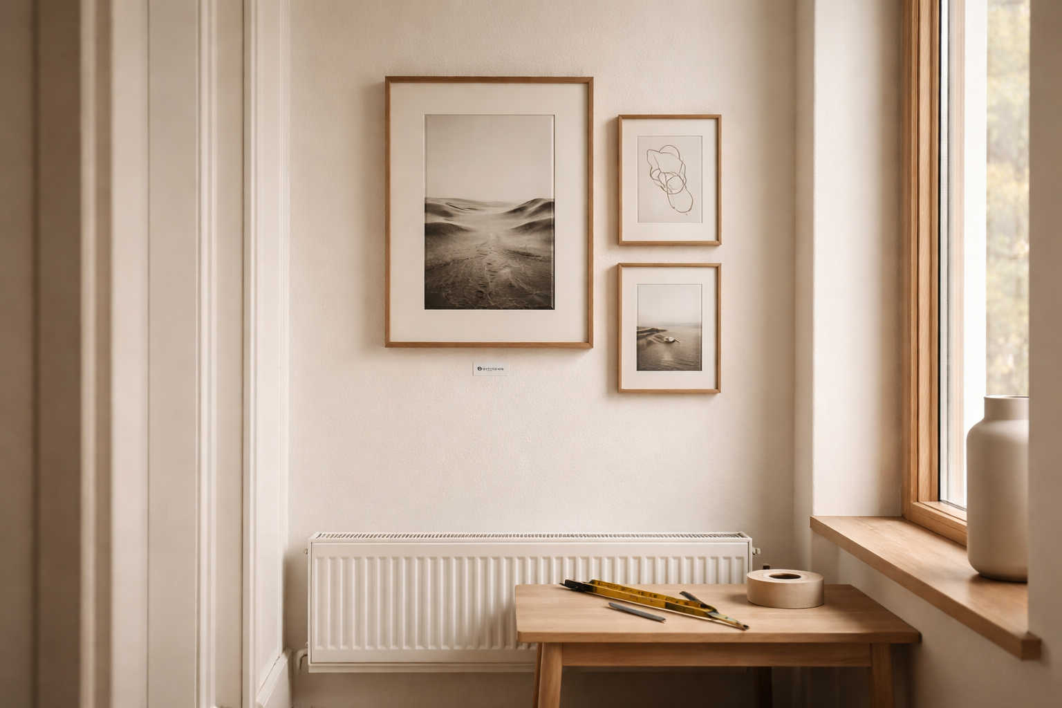 Den lille væg, der kan mere: 8 mikro-billedvægge med cm-mål til 60-120 cm