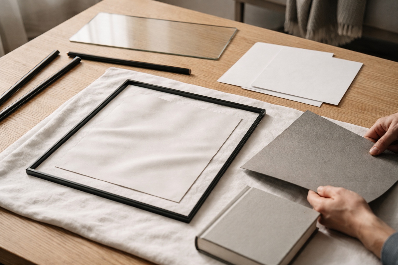 Plakaten bølger i rammen? Min rolige fejlfinding der gør papiret fladt igen