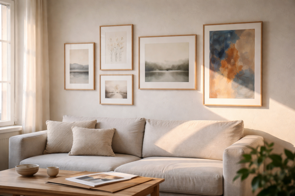 Sol på væggen? Sådan hænger du billeder, uden at farverne giver op