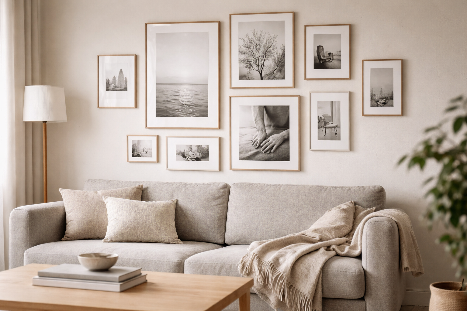 Sort-hvid vægkunst: sådan vælger du motiver, rammer og layout så udtrykket ikke bliver hårdt